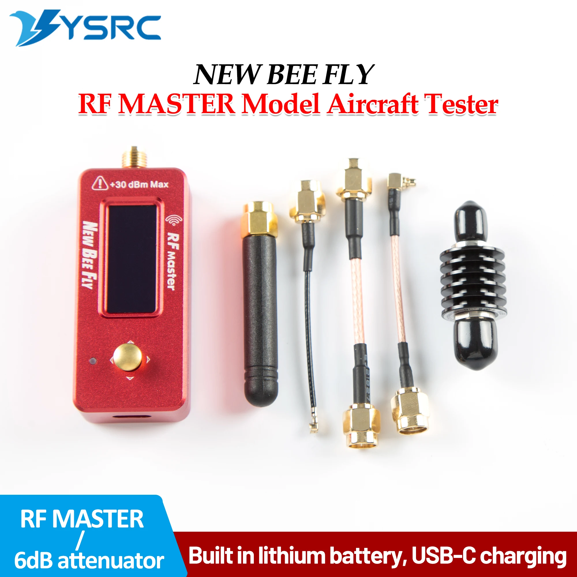 

НОВЫЙ портативный мастер-многофункциональный широкочастотный тестер BEE FLY RF MASTER с антенной/фатенюатором мощности для FPV VTX