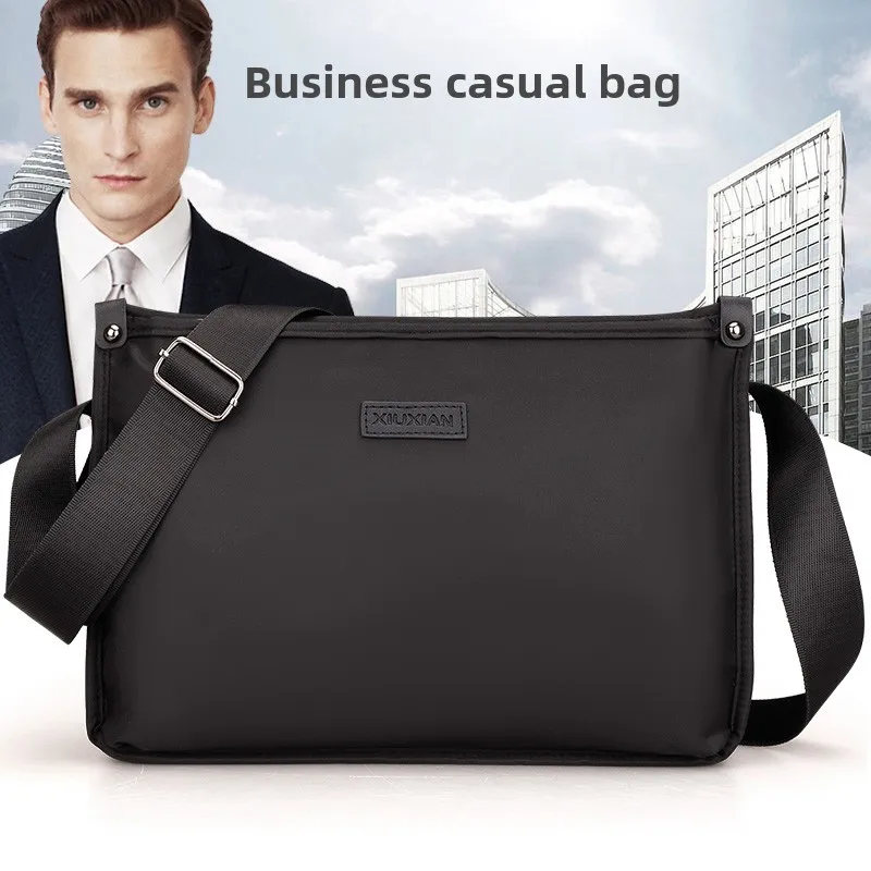 

Большая вместительная пригородная сумка на одно плечо, сумка для мобильного телефона отца, повседневная мужская сумка через плечо, корейский нейлоновый материал