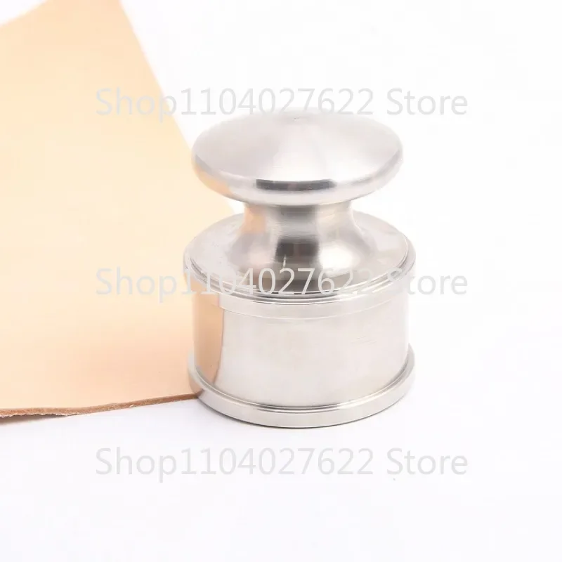 Murcia Town-Main en Cuir Pur Cuivre Acier Inoxydable, Laiton Massif, 1kg, Artisanat Rapide, Outil Carimplanté à la Peau, Pressage DIY, 1Pc