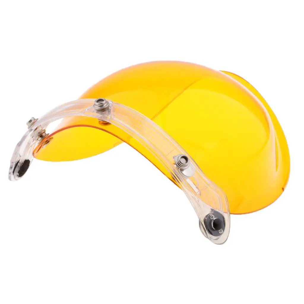 Motorcycle Bubble Visor Three Buttons Flip Up Anti Fog Scratch Resistant Protection for Universal
