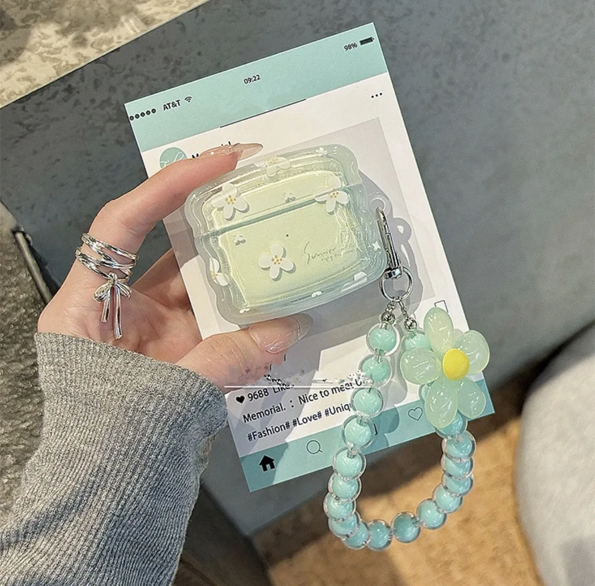 Cute Green Flower C… - image