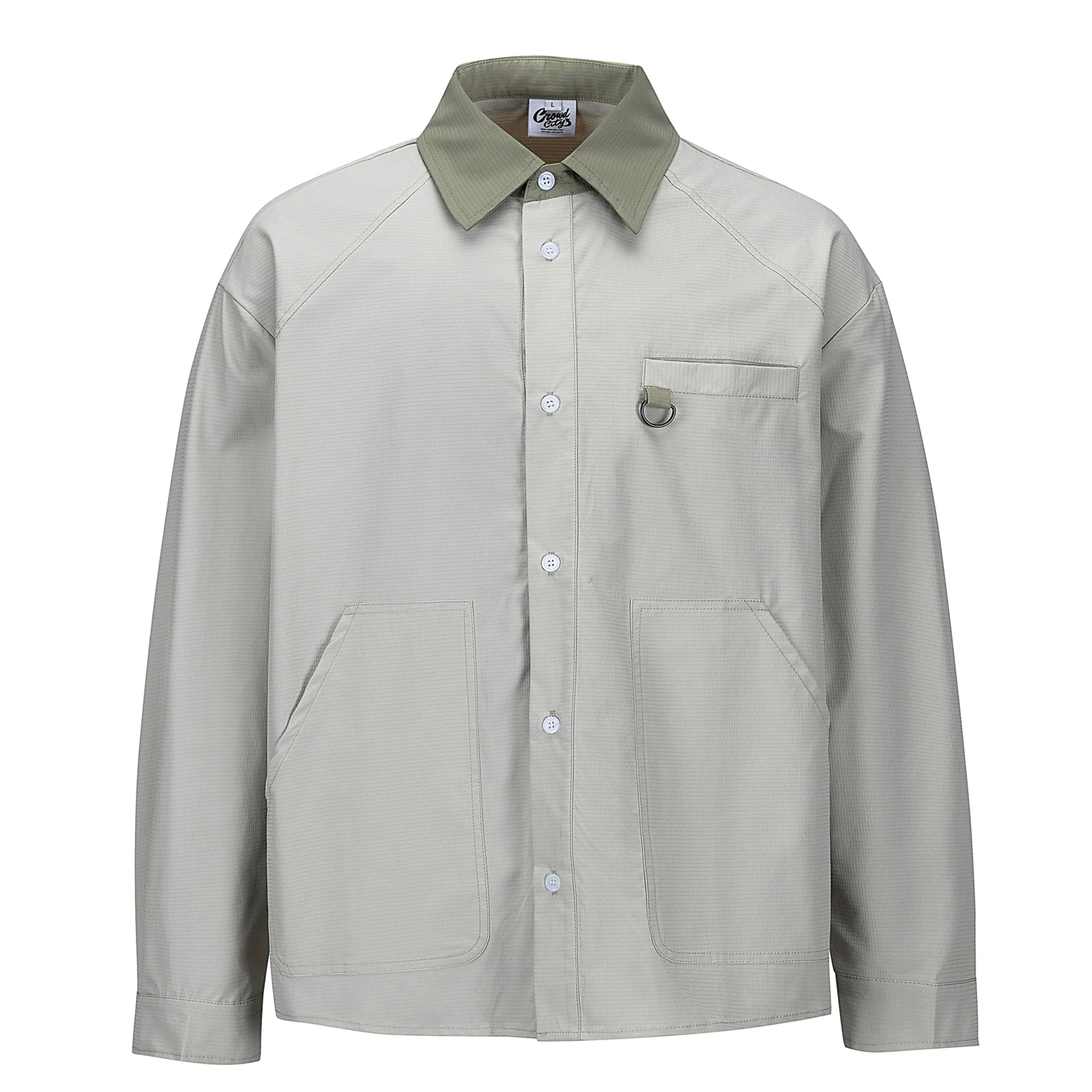 

Outdoor Waterproof Quick Dry Techwear Cargo Shirt Men Women Japanese Streetwear Loose Casual Long Sleeve Track Shirts Blouses
