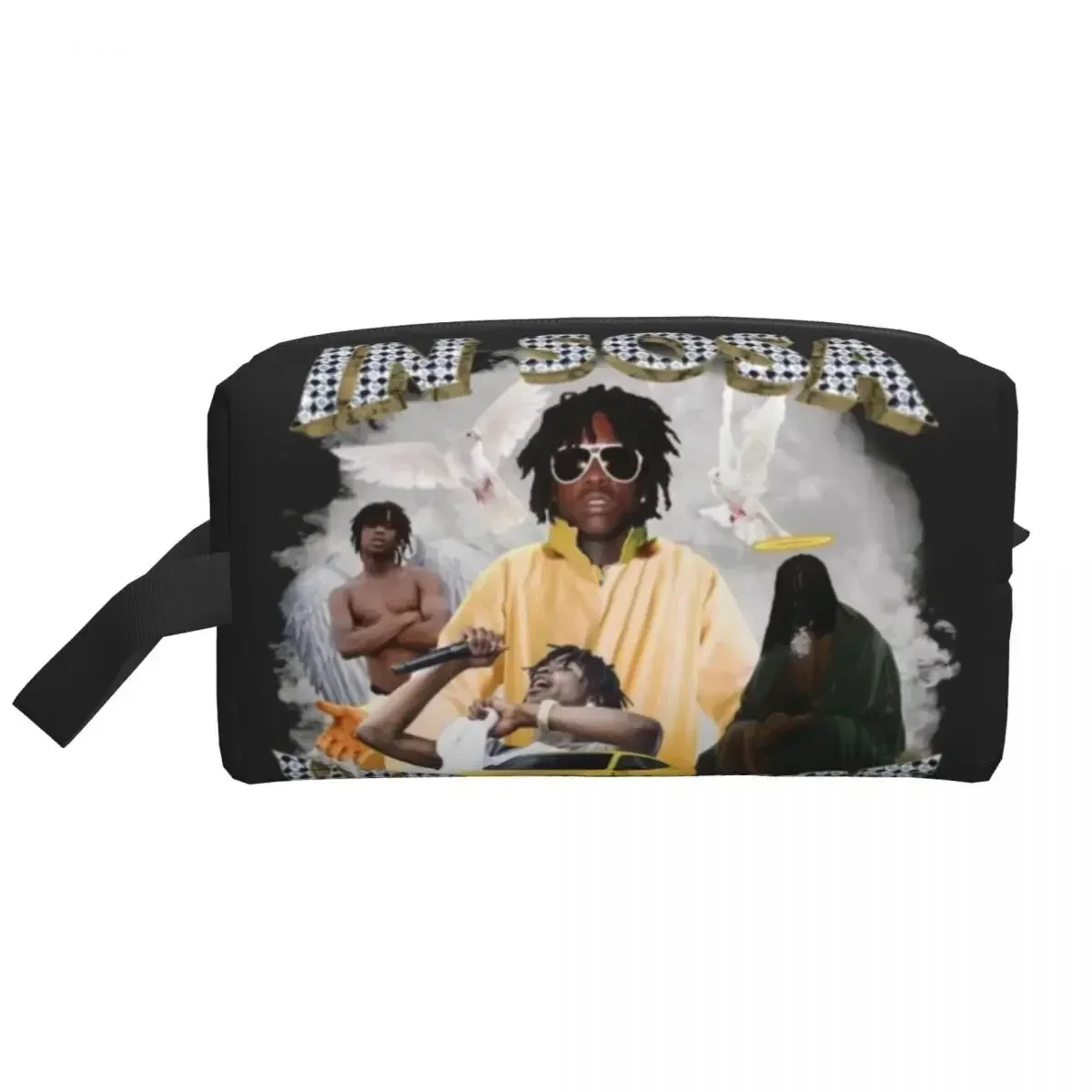 Custom Music Rappyer Chief Keef Travel Cosmetic Bag Women Toiletry Makeup Organizer Ladies Beauty Storage Dopp Kit