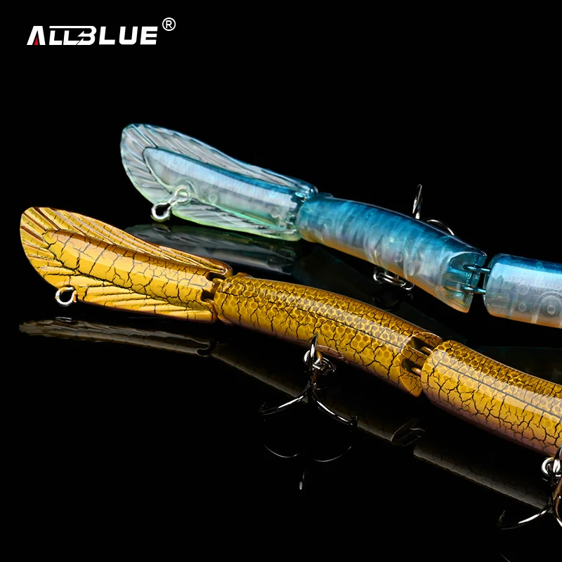 ALLBLUE Jointed Eel Swimbait 26g 235mm Slow Floating Minnow Fishing Lure Wobbler Jerkbait Artificial Hard Bait Pike Bass Perch