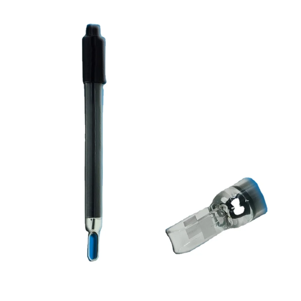 DJS-1(bright) Conductivity Sensor EC Electrode Probe K=0.1 2 Poles Platinum Terminal 2-3000uS/cm Glass case Conducting Probe