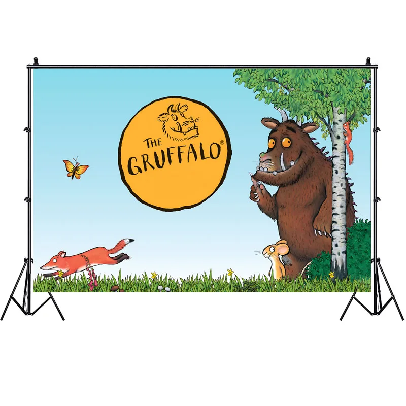 The Gruffalo Backdrop Forest Animals Baby Shower Birthday Party Banner Custom Bear Photography Background Photo Booth Props