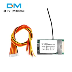 BMS PCB 18650 Battery Balanced Protection Board 10S 36V 30A Lithium Battery Charge Board Li-ion Cell Balancer for Electric Car