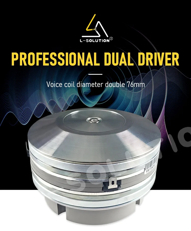 Professional Double Voice Coil Line Array Tweeter Speaker with Metal Shell Compression Driver Tweeter