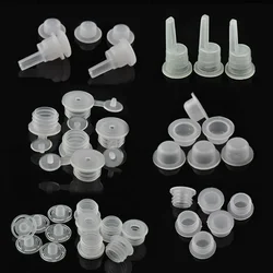 10/30pcs Essential oil Bottle Plug 18R For Leak-Proof Inner Stopper Drop Stopper Silicone Cap PlasticConcave T-Type Flat Stopper