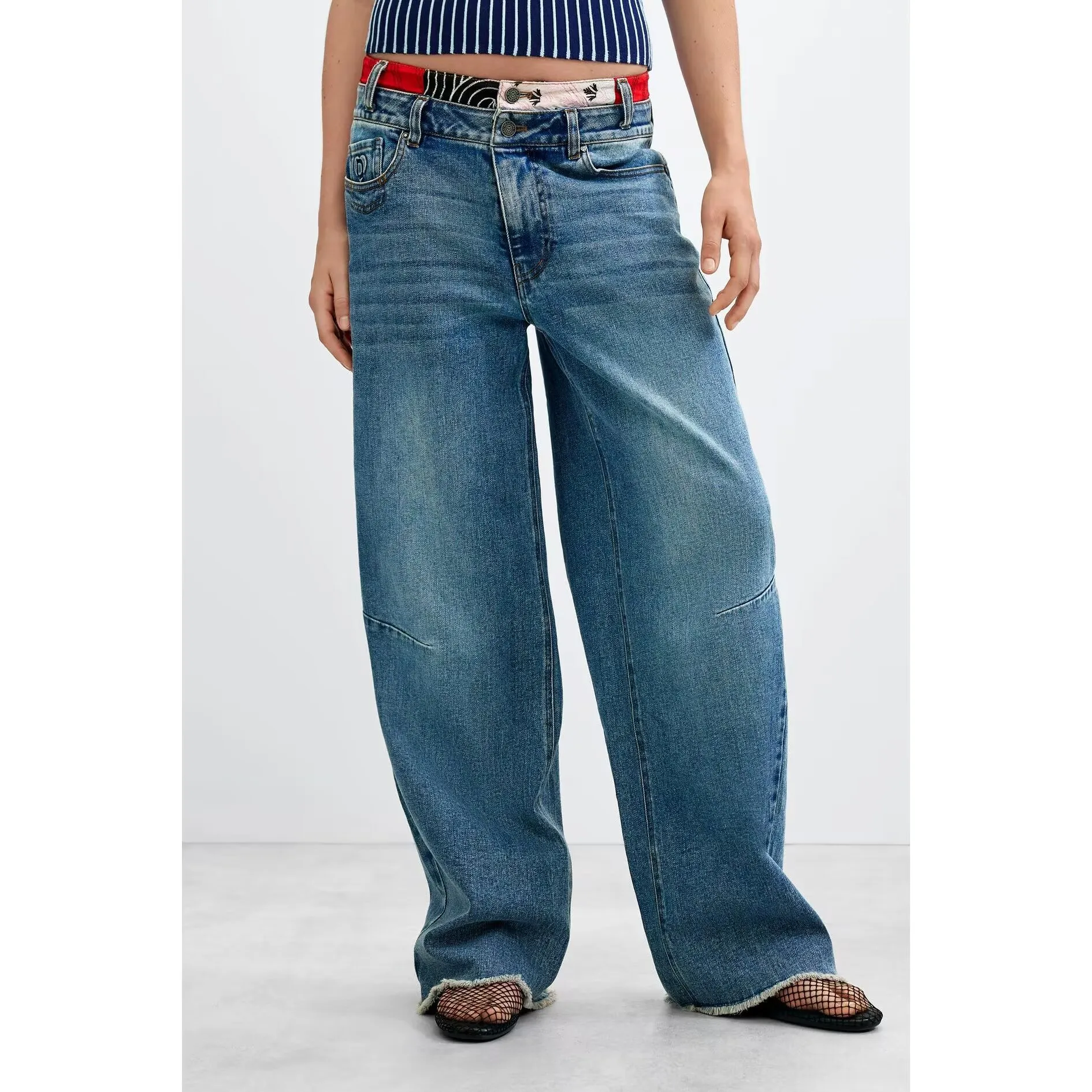 Spain Foreign Trade Micro Stretch Casual Jeans Trendy Fashion All Match Stretchy Comfortable Fit