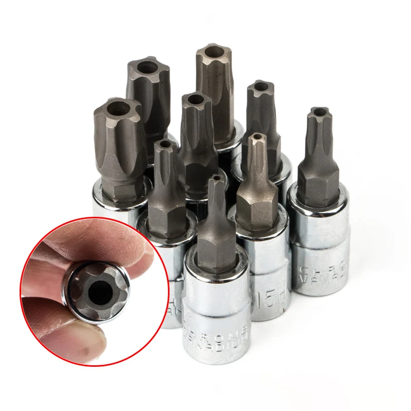 Conjunto Ponto Estrela Torx Chave de Fenda Bit Polegada Socket Drive Pentalobe Ts10 Ts15 Ts20 Ts25 Ts27 Ts30 Ts40 Ts45 Ts50 Ferramentas Peças