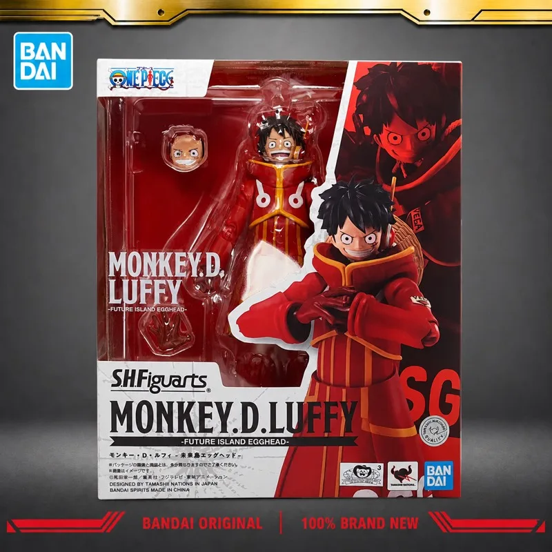 

In Stock Bandai Original S H Figuarts One Piece Monkey D Luffy Action Figure Model Doll Brand New Boxed Anime Characters Toys
