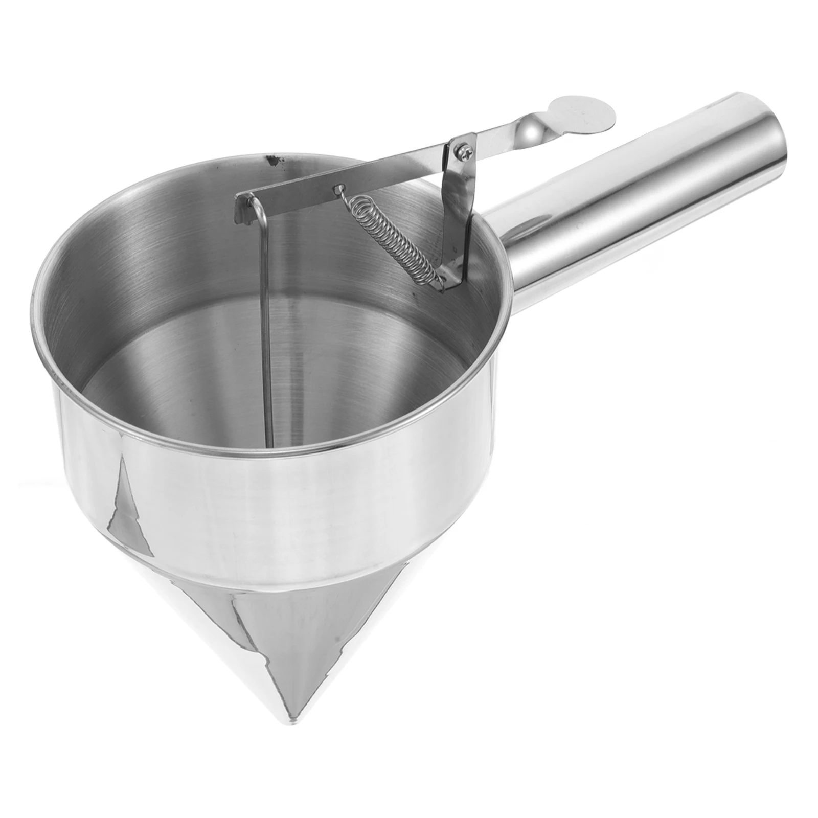 

Stainless Steel Camping Funnel Outdoor Cooking Utensils Portable Cone Shaped Liquid Strainer Pancake Maker Donut Dispenser