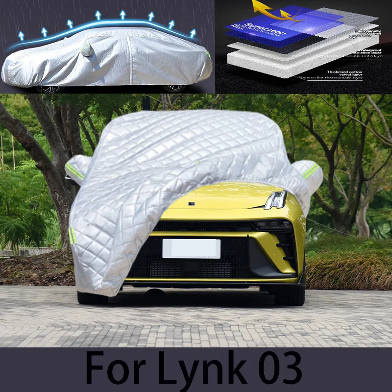 

For lynk 03 Hail prevention cover,auto rain protection, scratch protection, paint peeling protection, car clothing