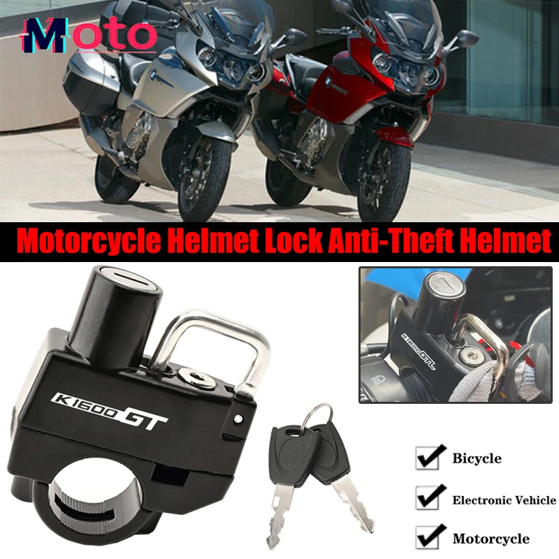 2024 Brand new For BMW K1600gt K1600gtl K1600 K 1600 GT/GTL Universal  Motorcycle CNC Accessories Helmet Lock Anti-Theft Helmet