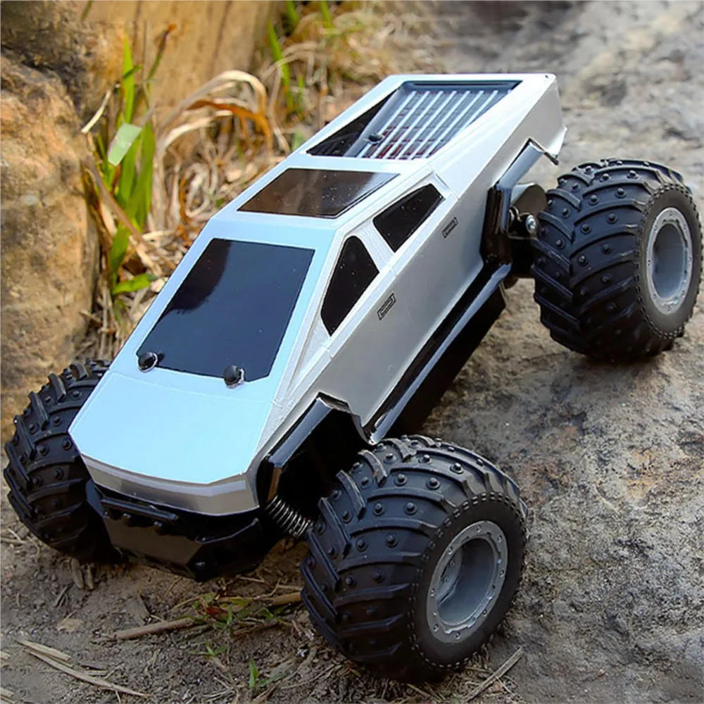 Camion pick-up RC 4*4 1/24 2.4GHz, contrôle sans fil, transmetteur prêt à courir, lumières LED, véhicule tout-terrain, voiture sur chenilles Q208