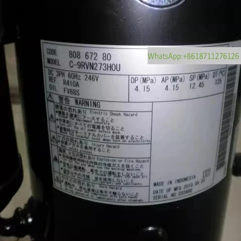 C-9RVN273HOU is suitable for original frequency conversion compressor C-9RVN393HOV