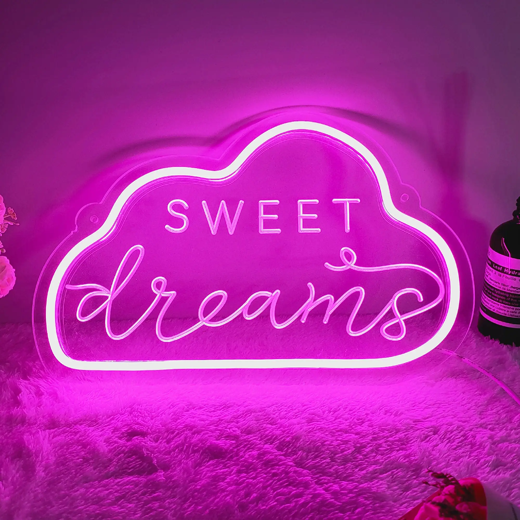 Neon Sign Sweet Dreams Night Sign Children's Room Girl Bedroom Decor Daughter's Favorite Gift Bedroom Wall Art Home Decor