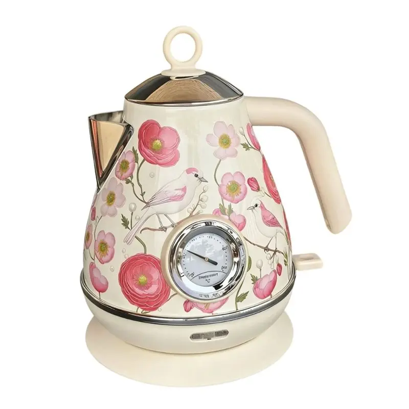 A50Q-1.7L Retro Electrc Kettle With Temperature Display EU Plug