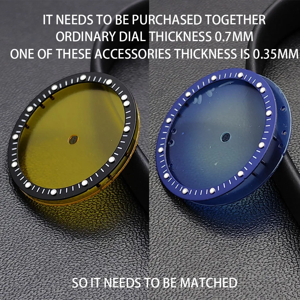 

NH70/72 NH35/36 dial frame 28.5mm watch transparent surface watch accessories luminous Watch Parts For Wristwatches