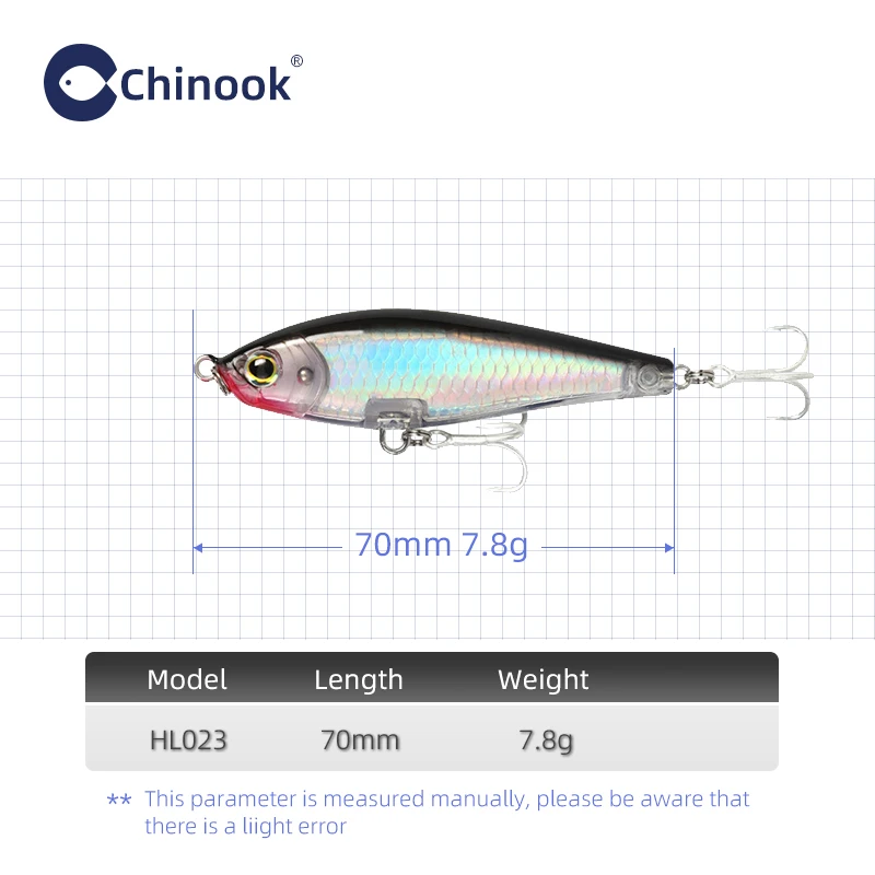 Chinook Sinking Pencil bait Fishing Lure 70mm7.8g Floating Lures for fishing swimbait Rap pike bass lurebait