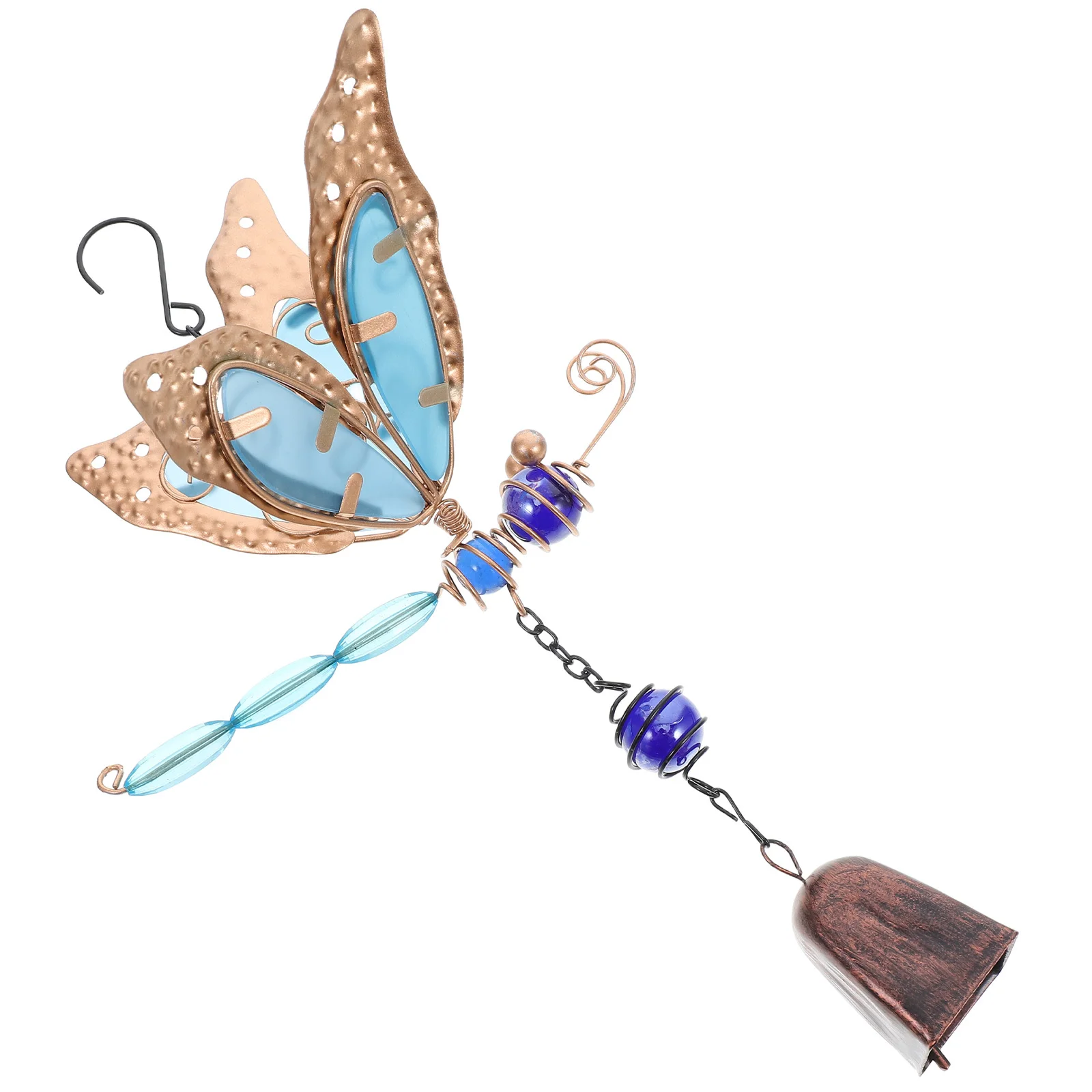 

Glow in The Dark Dragonfly Wind Chimes Metal Bell Garden Yard Decoration Outdoor Hanging for Patio Home Party Patio Wind Chime