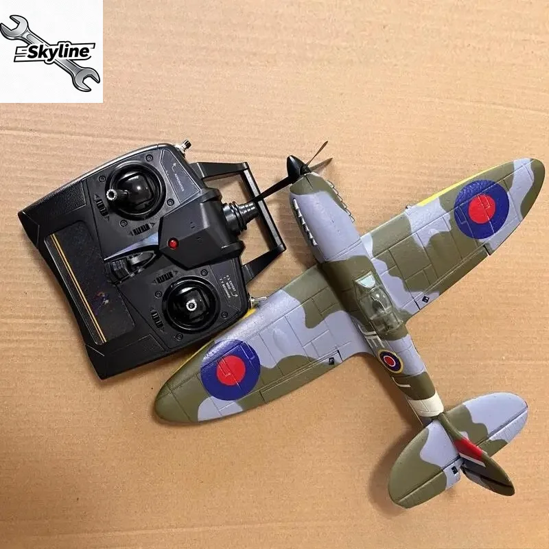 761-12 Spitfire Fighter 400mm Wingspan 2.4G Remote Control Aircraft With XPILOT Stabilization System RTF Set