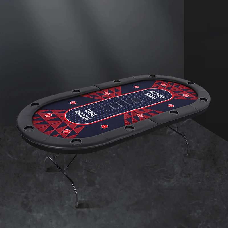 Game table Texas poker table folding table folding iron feet custom chip table special Depu table