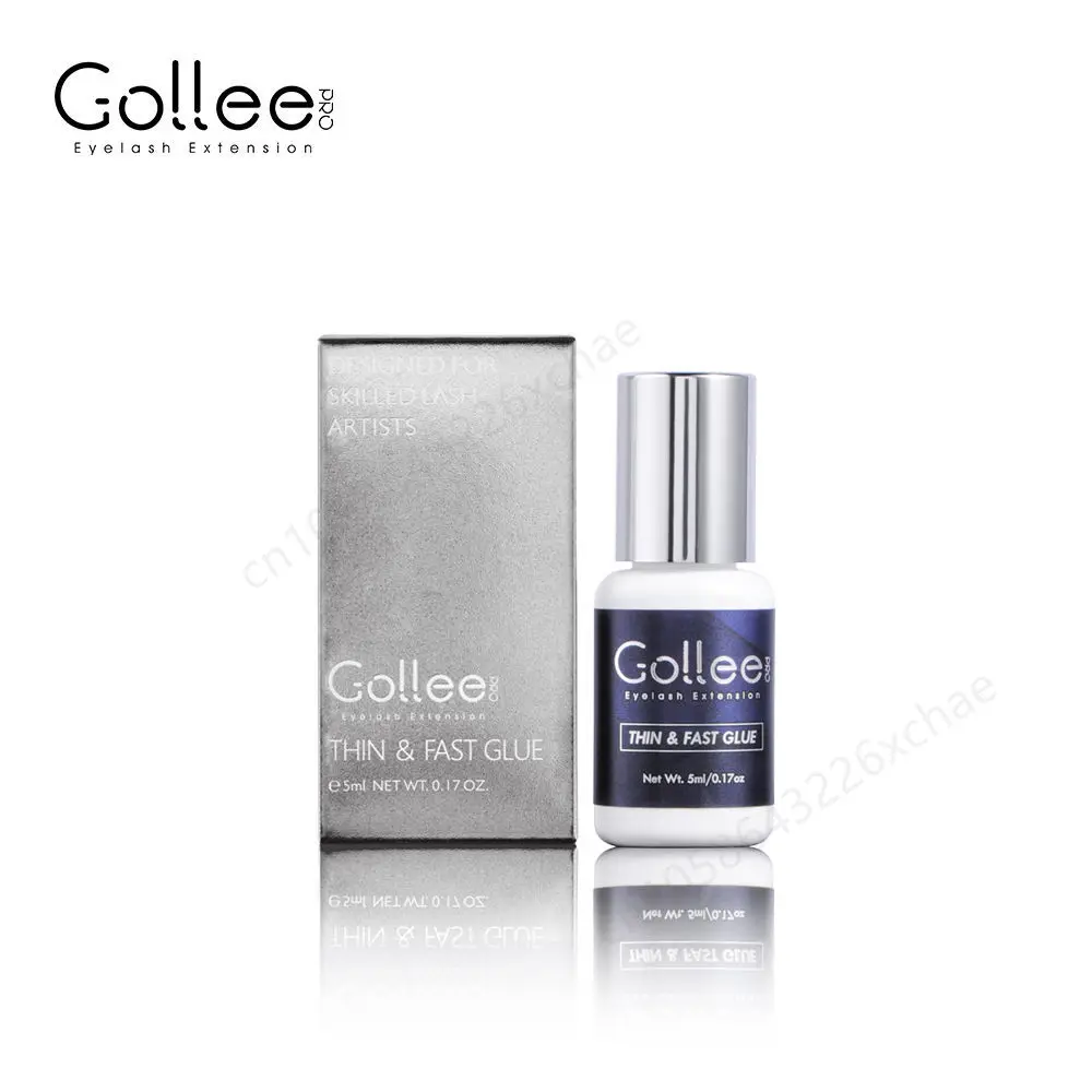 5ml /10ml Gollee Eyelash Extension Glue 1s Fast Lash Glue Individual Eyelash Glue Adhesive Retention 6-8 Weeks Accept Own Logo