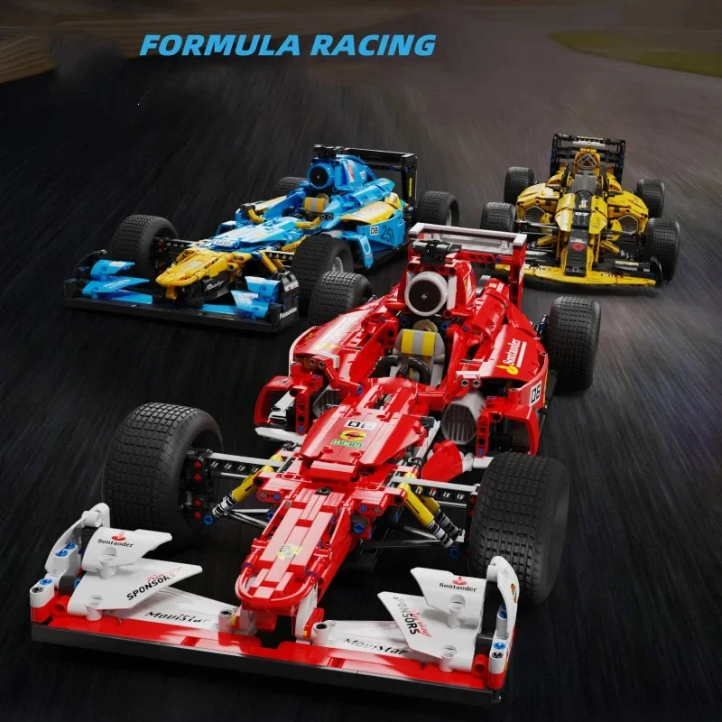 

Formula Racing Building Blocks City Champion Racing Sports Car Model Toy Decoration Ornaments Children's DIY Toy Holiday Gifts