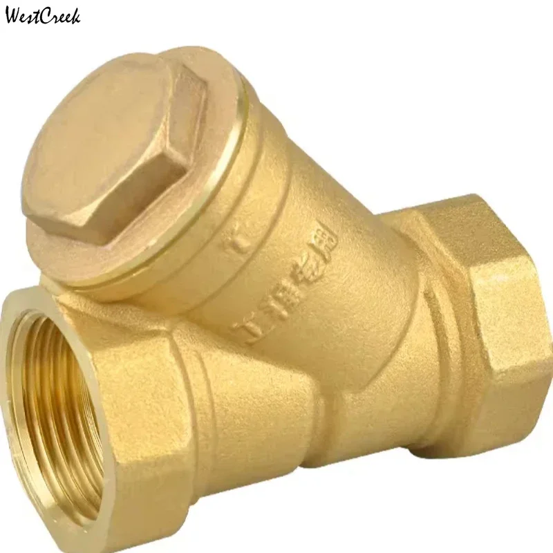 WESTCREEK DN50 2 inch 60mm brass Y strainer heating Mesh ball valve Pipe filter valve air conditioning valve Y filter