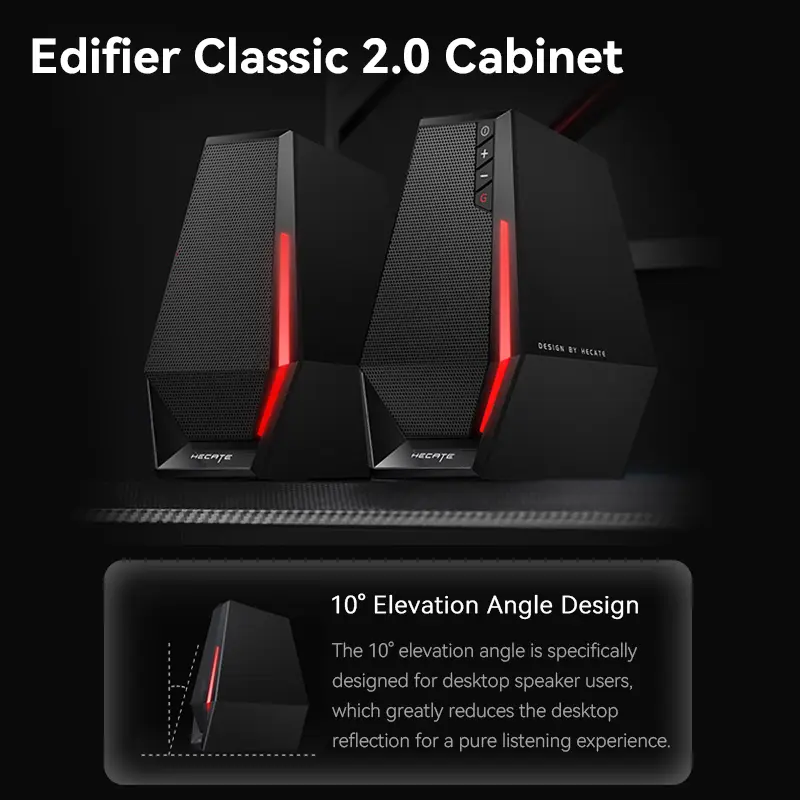 Edifier G1500 SE Computer Speakers 2.0 Desktop USB 3.5mm AUX Input Wired Speakers for PC Laptop Macbook HUAWEI XIAOMI - 3