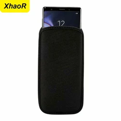 Universal Neoprene Protective Cover Phone Bag For iPhone 16 15 14 Pro Max Samsung Xiaomi Huawei Power Bank Shockproof Case Pouch