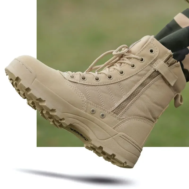 Mens Working Safty Shoes Army Combat Boots Militares Tacticos Zapatos Men Shoes Boots Feamle Men Desert Tactical Military Boots