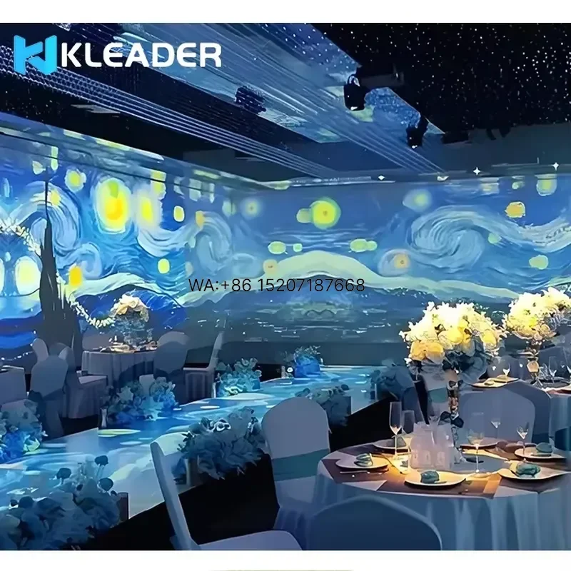 Wmwmnu for 5D Holographic Projection Naked Eye 3D Restaurant Immersive Room Panoramic Interactive Projection Landing Game
