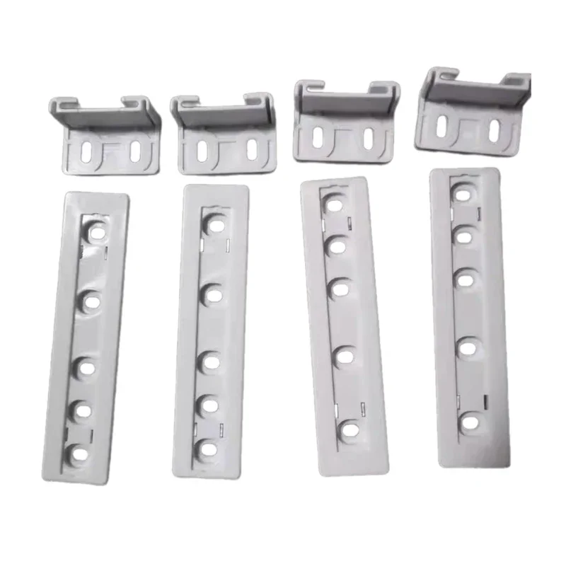 4-piece set for Fridge door slide rail mounting kit refrigerator door sliding guide integrated cupboard built in kit