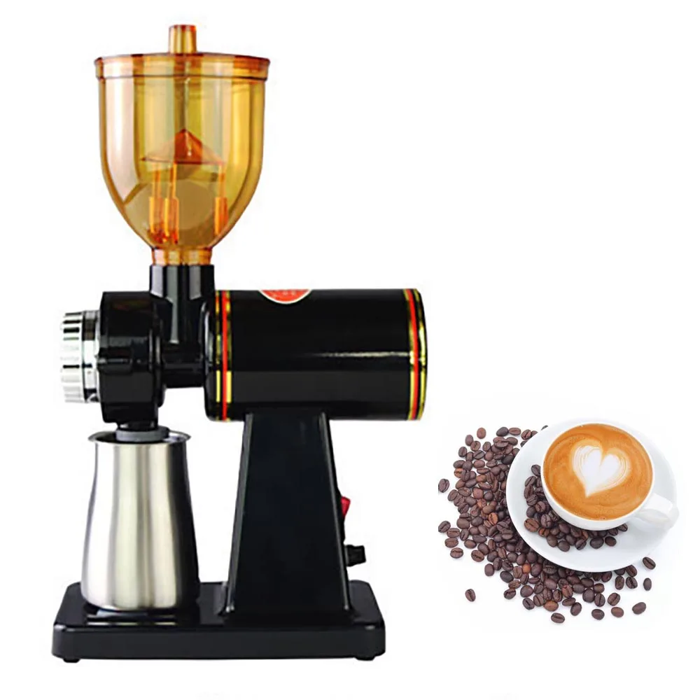 Automatic Coffee Bean Grinder Beans Anti-jump Stainless Steel Cup Household Small Commercial Grinder 8 Levels of Thickness