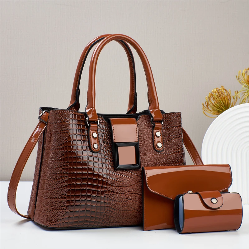 3piece Set Women's Bag Large Capacity Designer Handbags Quality Leather Ladies Crossbody Shoulder Bag for Femal Luxury Handbags