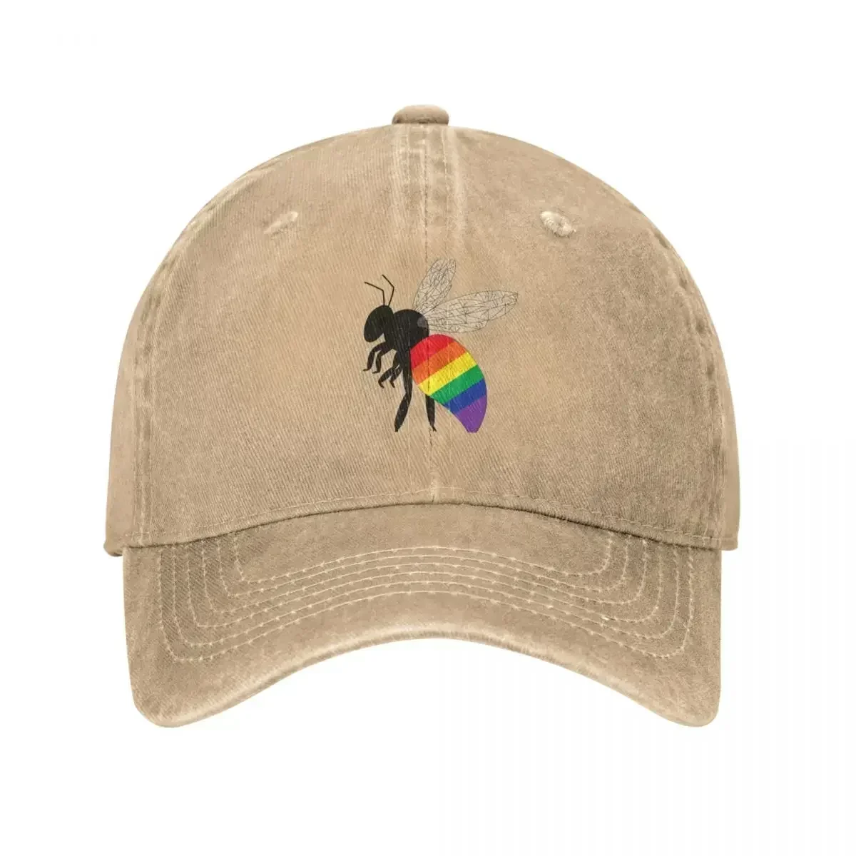 Pride Bee LGBTQ+ Flag Baseball Cap Kids Hat Luxury Man Hat Elegant Women's Hats Men's