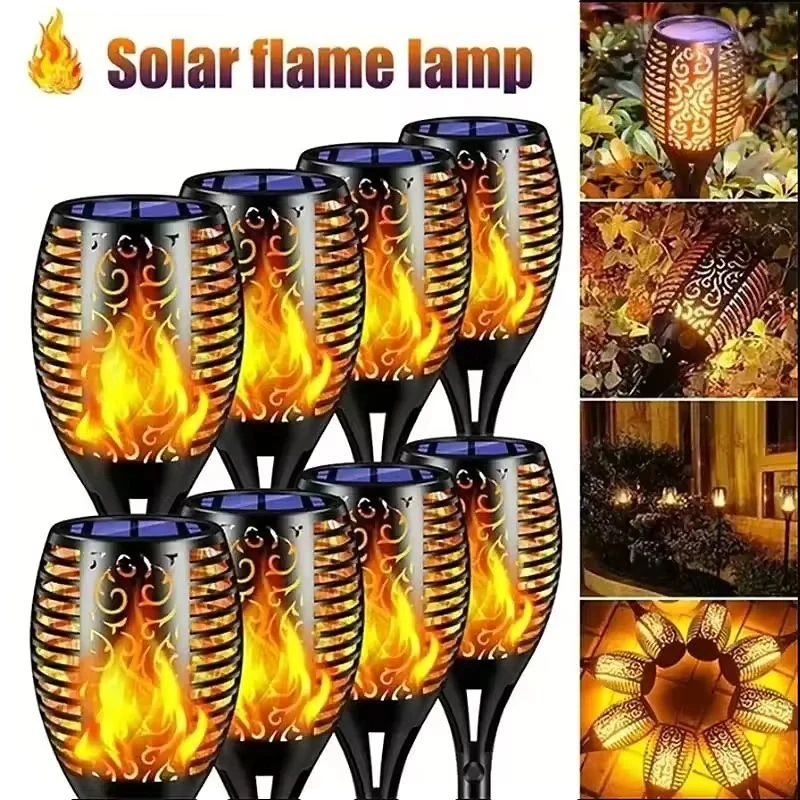 

33LED Solar Flame Lights Torch Flickering Light Waterproof Garden Decoration Outdoor Lawn Lighting Path Yard Patio Floor Lamp