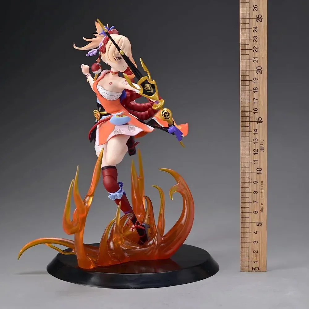 25cm Genshin Impact Figure Yoimiya Figure Anime Lesser Lord Kusanali action Figurine kawaii Model Statue Collection Kids Toys