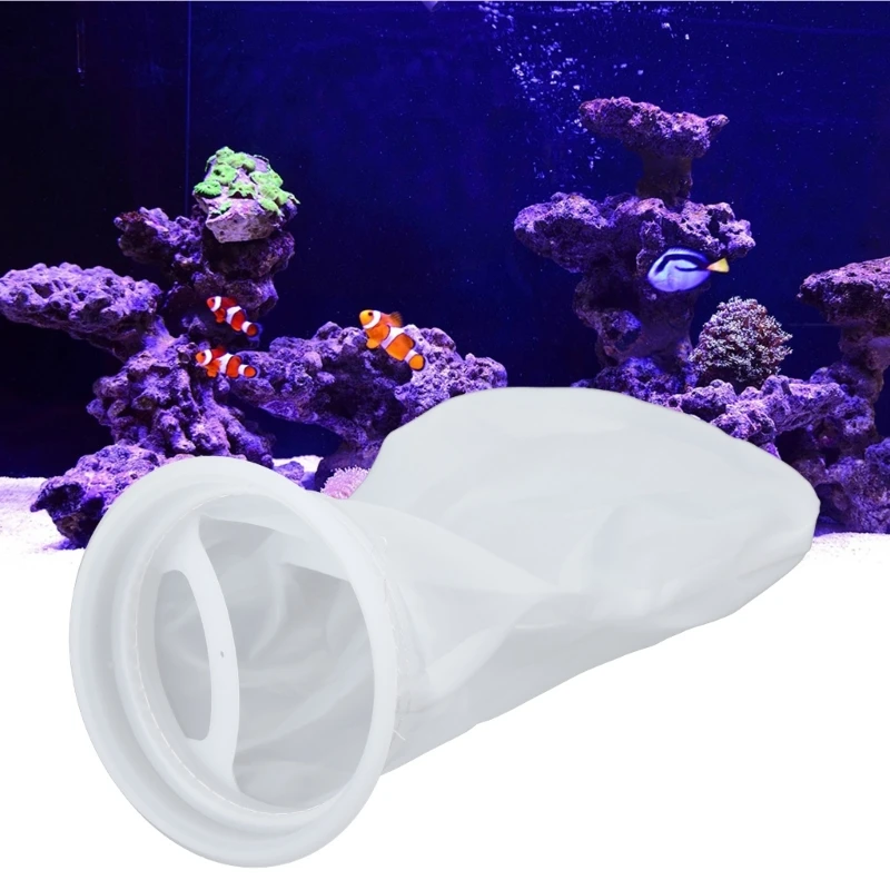 Aquarium Filter Socks 200 Micron 10 Inch Long 4 Inch Plastic Ring Saltwater Fish for Tank Nylon Filter Bags Fits Eshopps