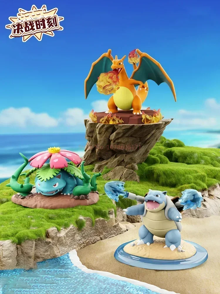 Pokemon Figure Battle Action Figure Charizard Lucario Greninja Dragonite Model Toys Anime Collection for Fans Gift desktop Decor