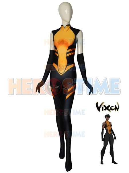 

Halloween Adults Vixen Superhero Costume Mari Macabe Adult Cosplay Costume