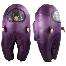 Adult Inflatable Costume Funny Halloween Spacesuit Costume Astronaut Figures for Adult Kids Game Cosplay Outfits