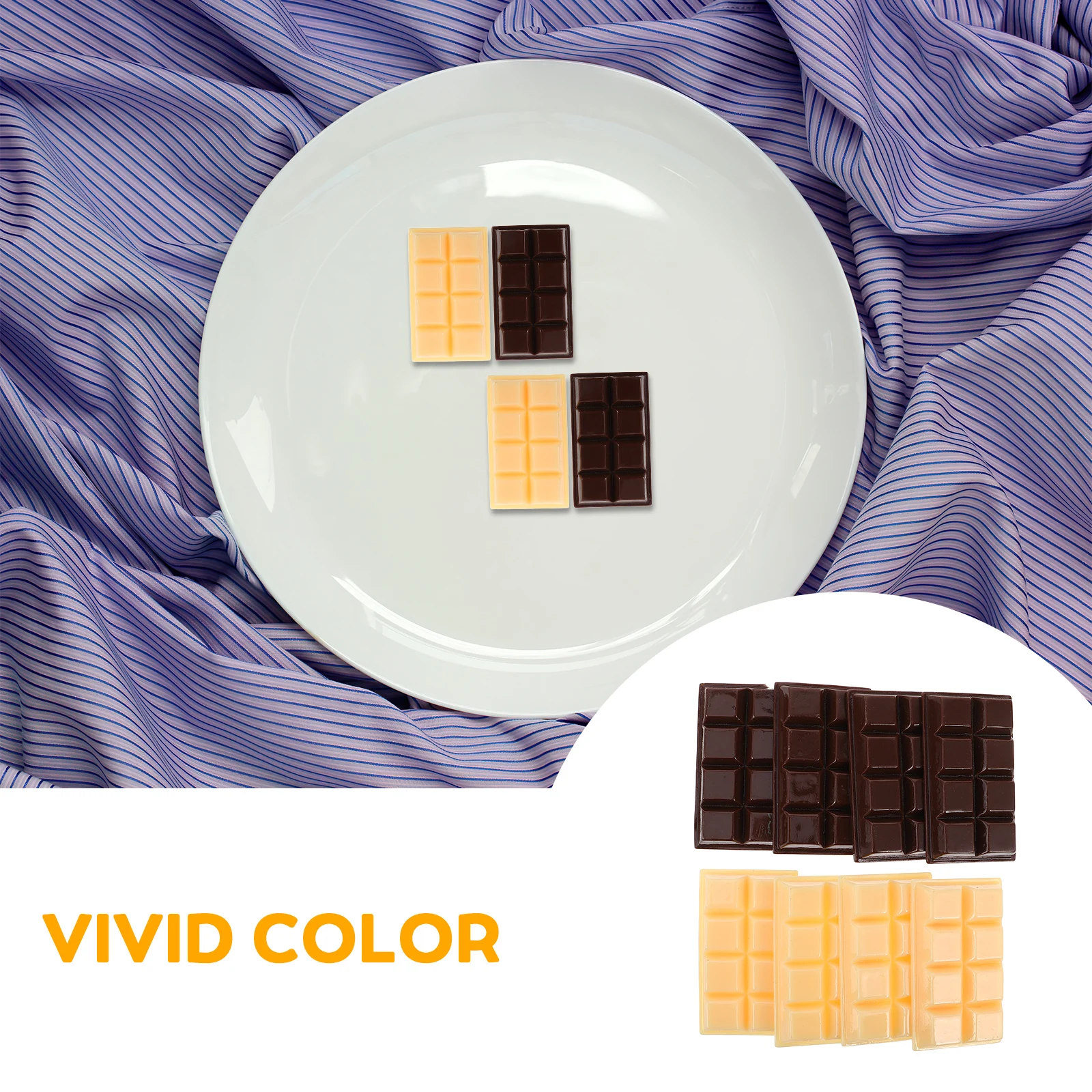 

TOYANDONA Artificial Chocolate 6Pcs Realistic Fake for Kitchen Decor Food Display Photography Props