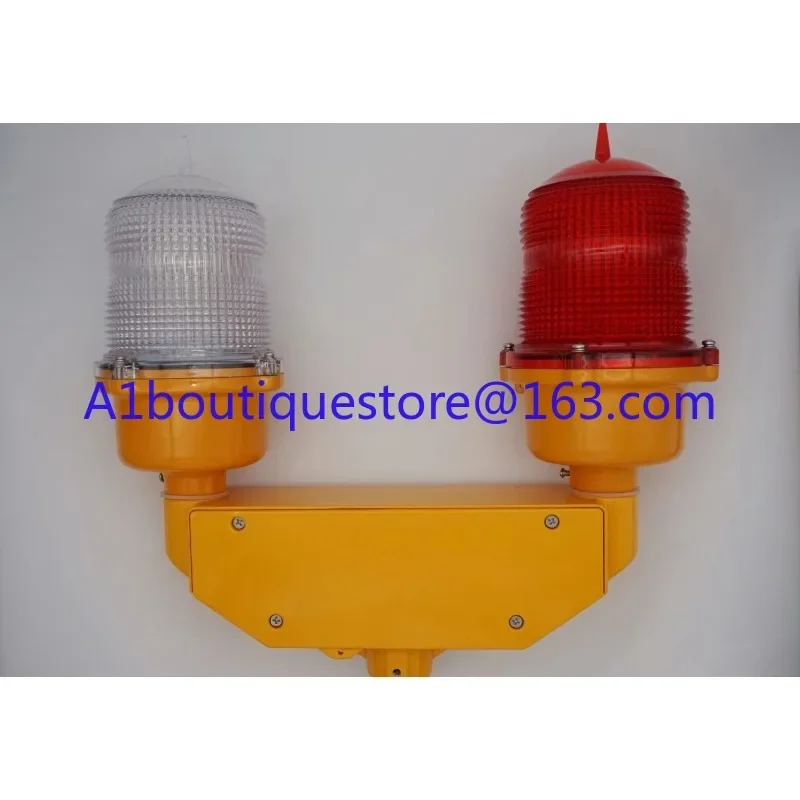 Led Flashing Crane Tower Obstruction Beacon Aircraft Aviation Solar Powered Navigation Marine Lantern Warning Lights