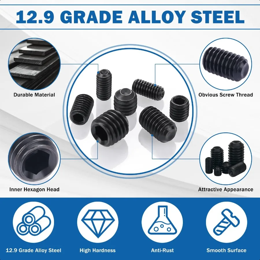 2000 قطعة مجموعة مسامير 26 أحجام متري SAE مجموعة المسمار مجموعة متنوعة ألين رئيس عرافة المقبس رئيس نكش مسامير لتركيبات الحمام تفعل
