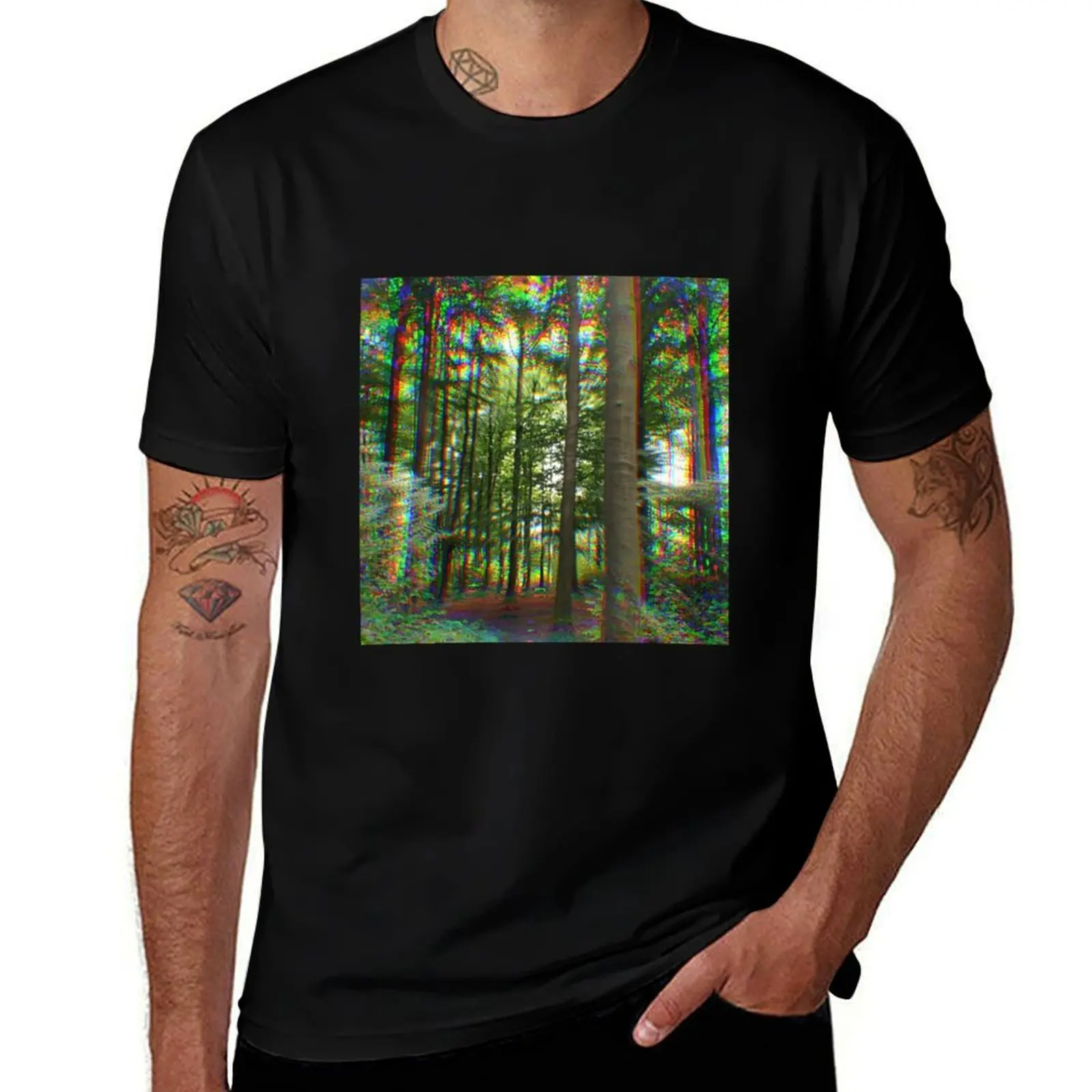 تي شيرت Forrest Trip تي شيرت مصمم تي شيرت للرجال تي شيرت أبيض