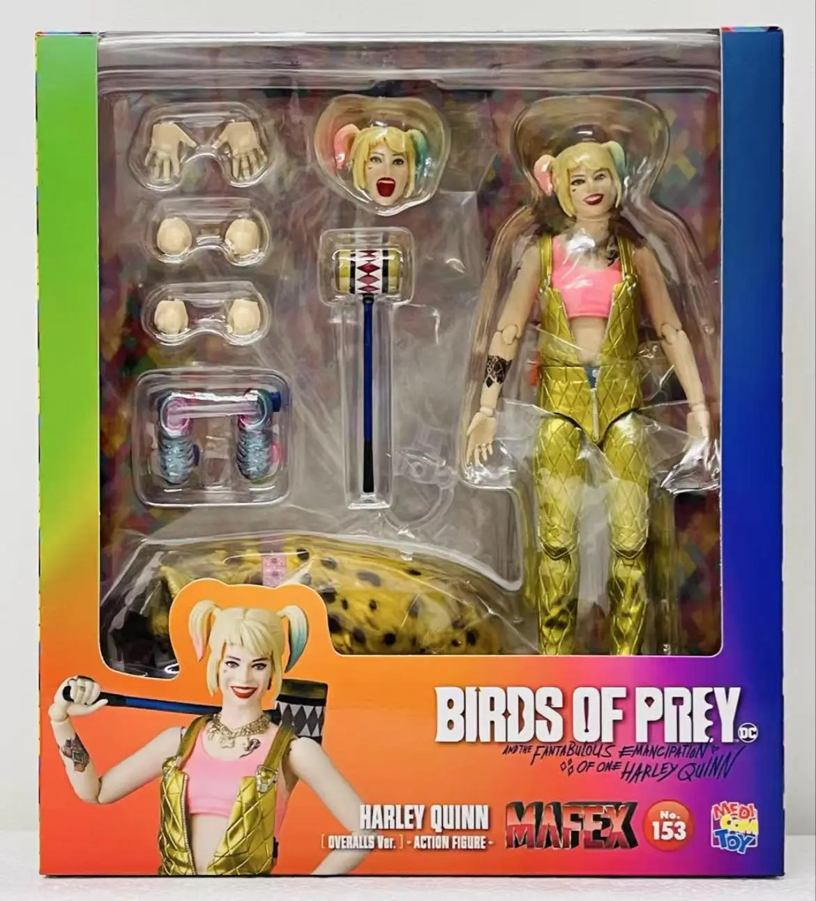 

100% оригинальный комбинезон MAFEX 153, Harley Quinn Birds of Prey, версия, коллекция аниме, фигурки, модель игрушки на складе